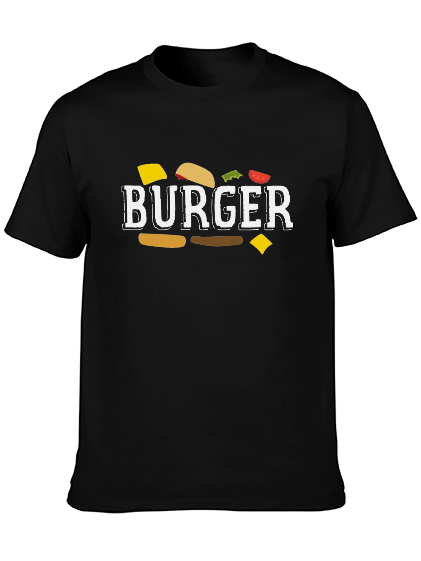 Burger Graphic T-Shirt - Unisex Crew Neck Tee