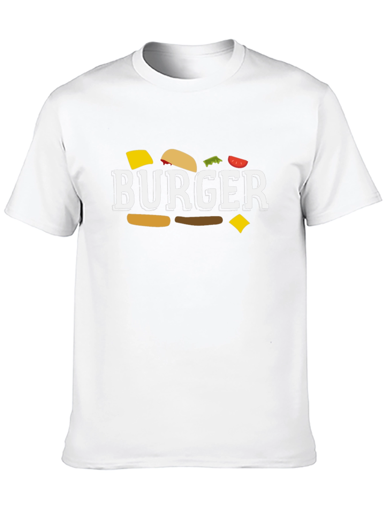 Burger Graphic T-Shirt - Unisex Crew Neck Tee