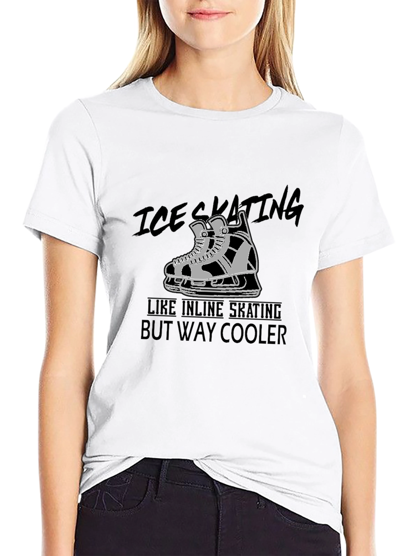 Ice Skating T-Shirt: Cooler Than Inline Skating