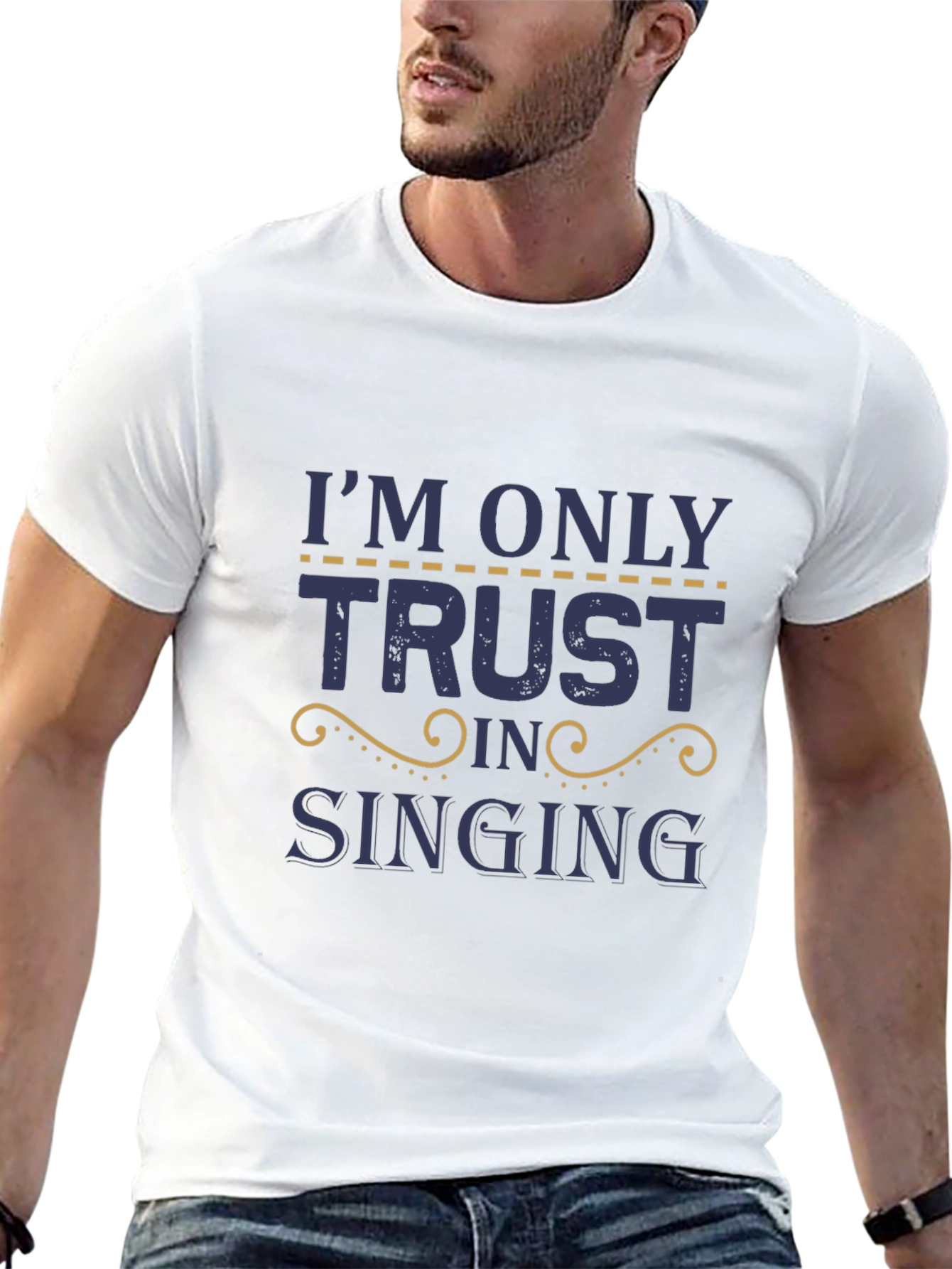 Trust In Singing T-Shirt - Black Cotton Tee
