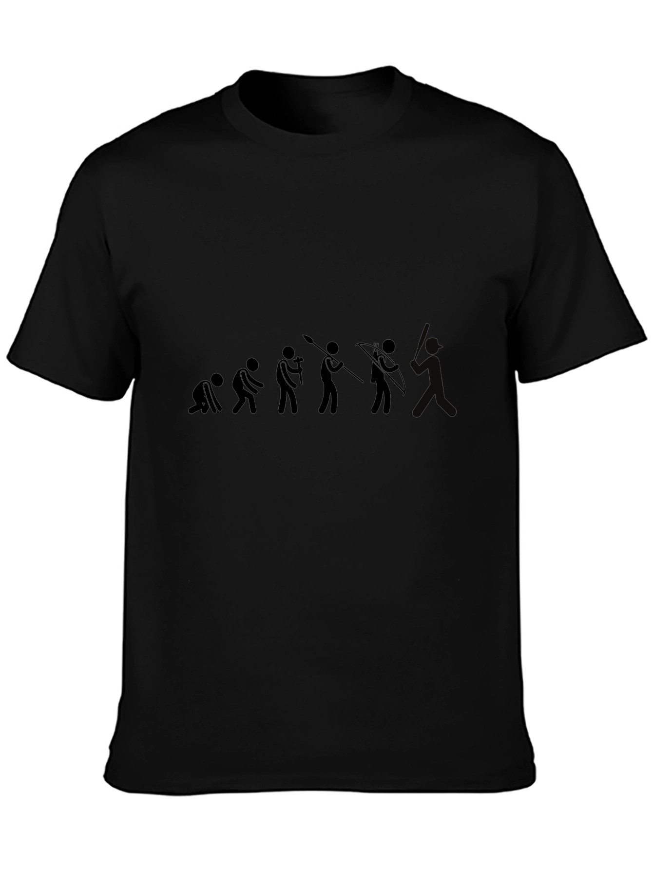 Evolution of Man Archery T-Shirt - Black