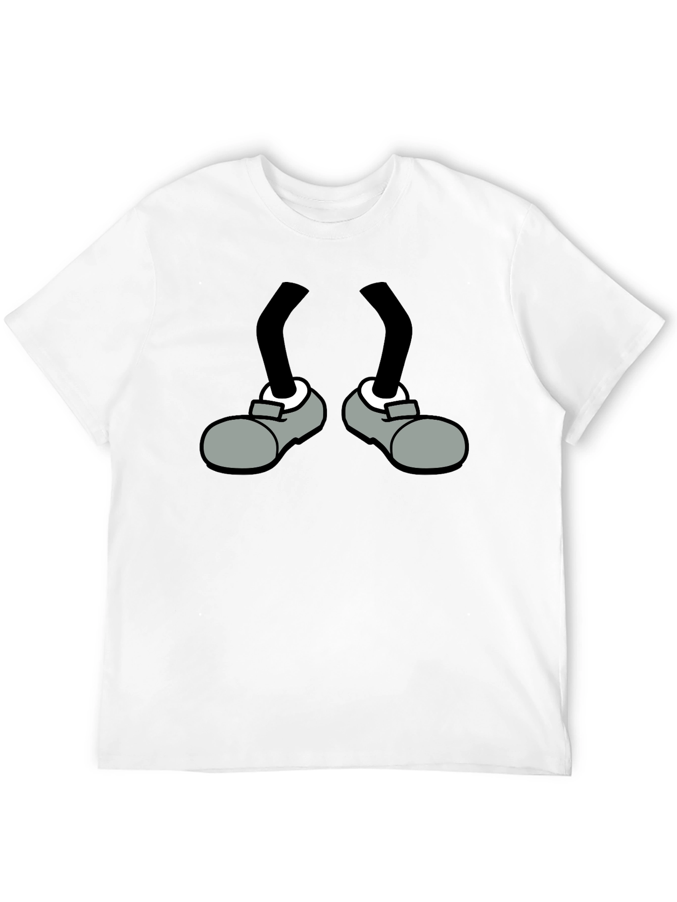 Cartoon Character Legs & Shoes Graphic Tee