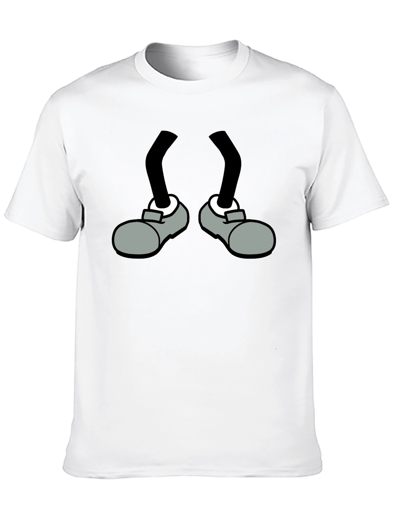 Cartoon Character Legs & Shoes Graphic Tee