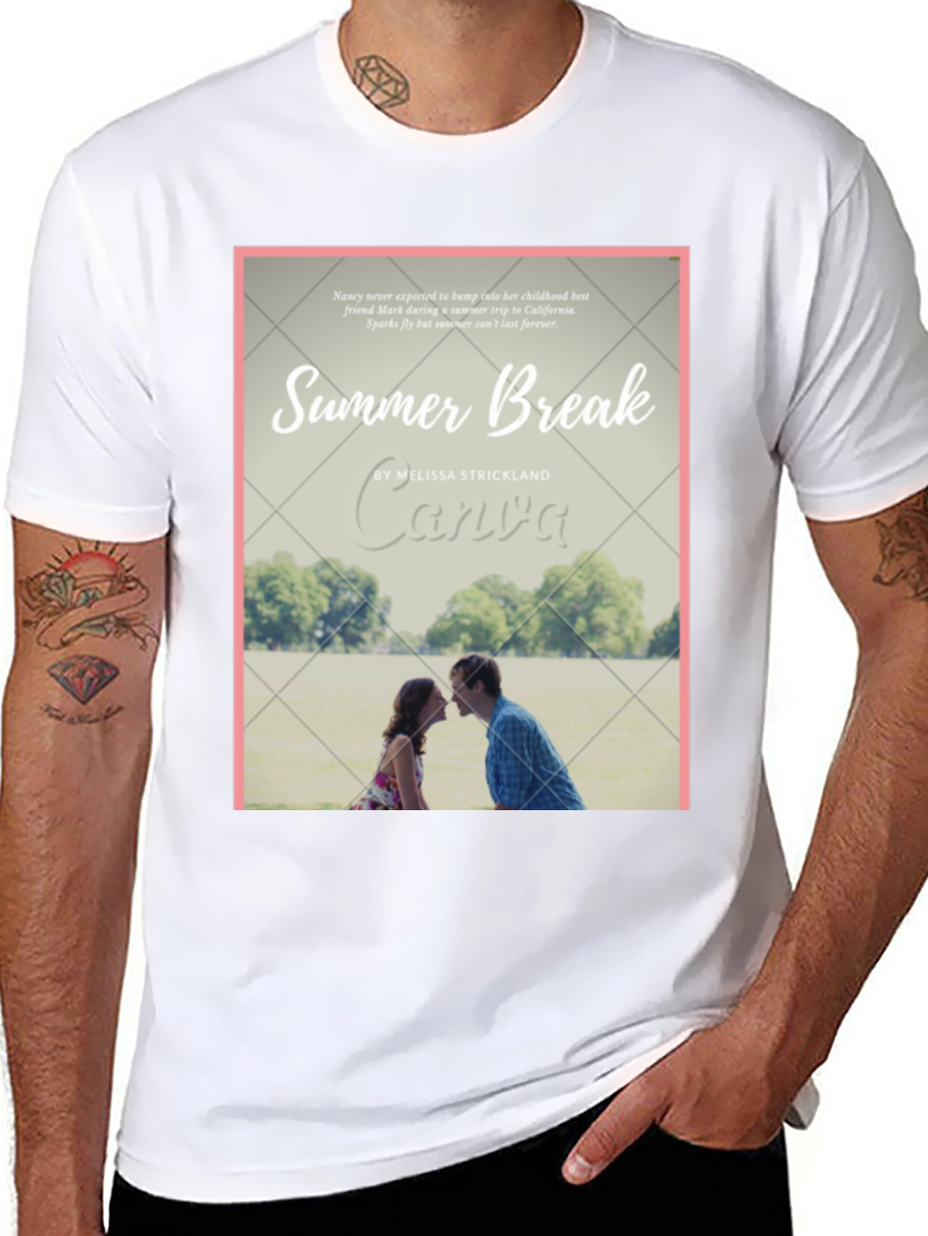 Summer Break Novel Cover T-Shirt