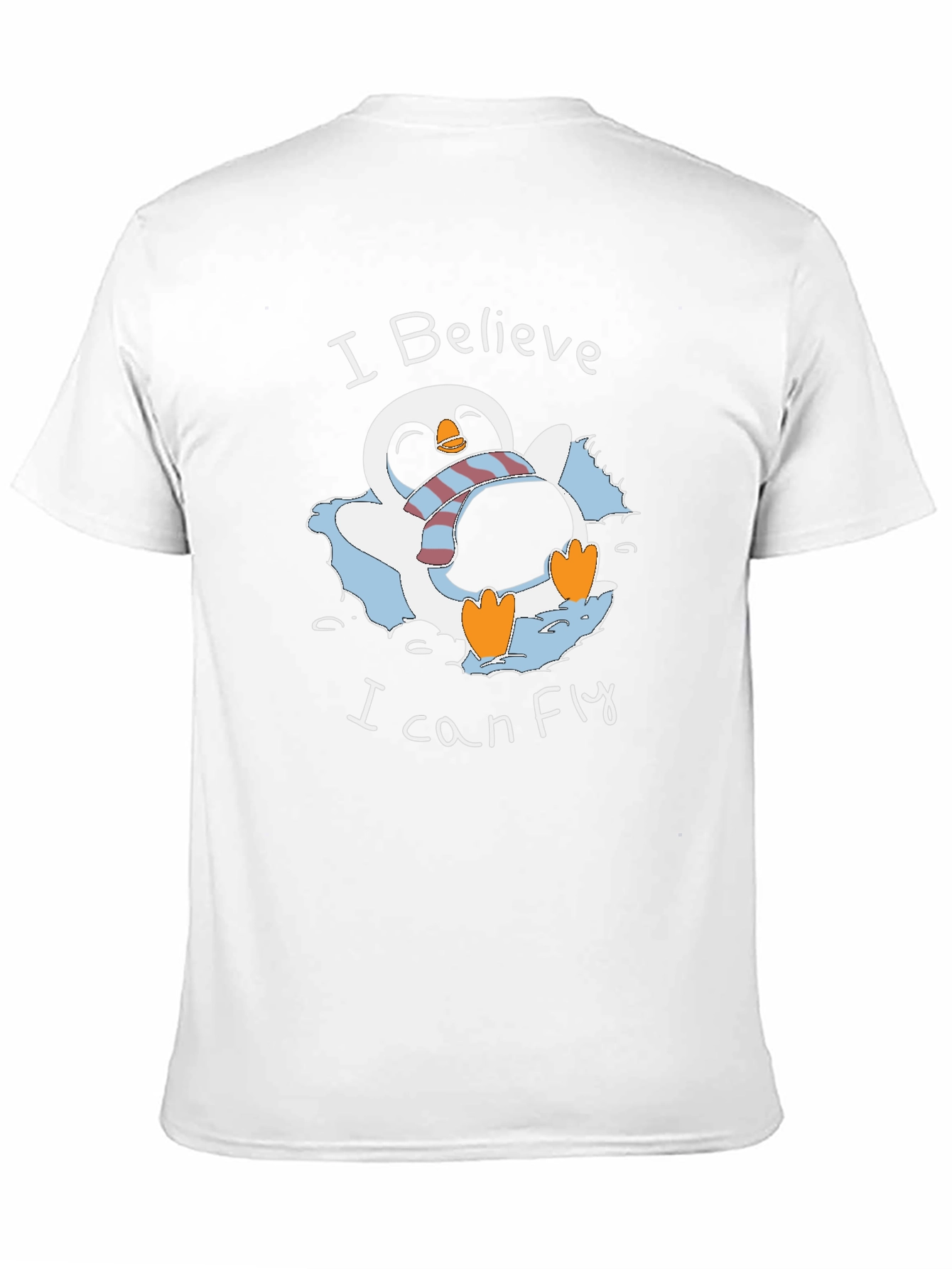 I Believe I Can Fly Penguin Graphic T-Shirt