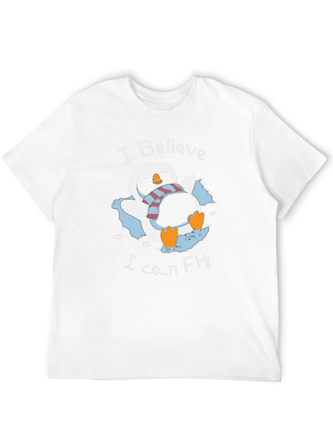 I Believe I Can Fly Penguin Graphic T-Shirt