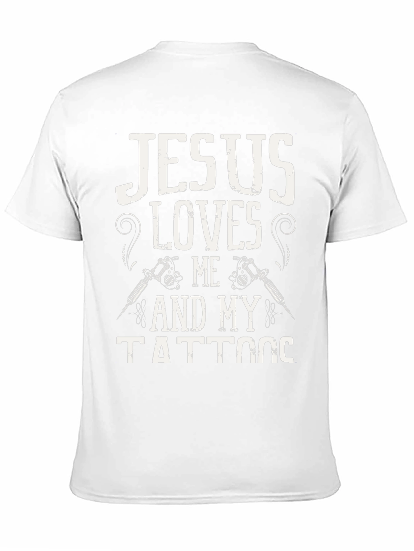 Jesus Loves Me and My Tattoos Graphic T-Shirt