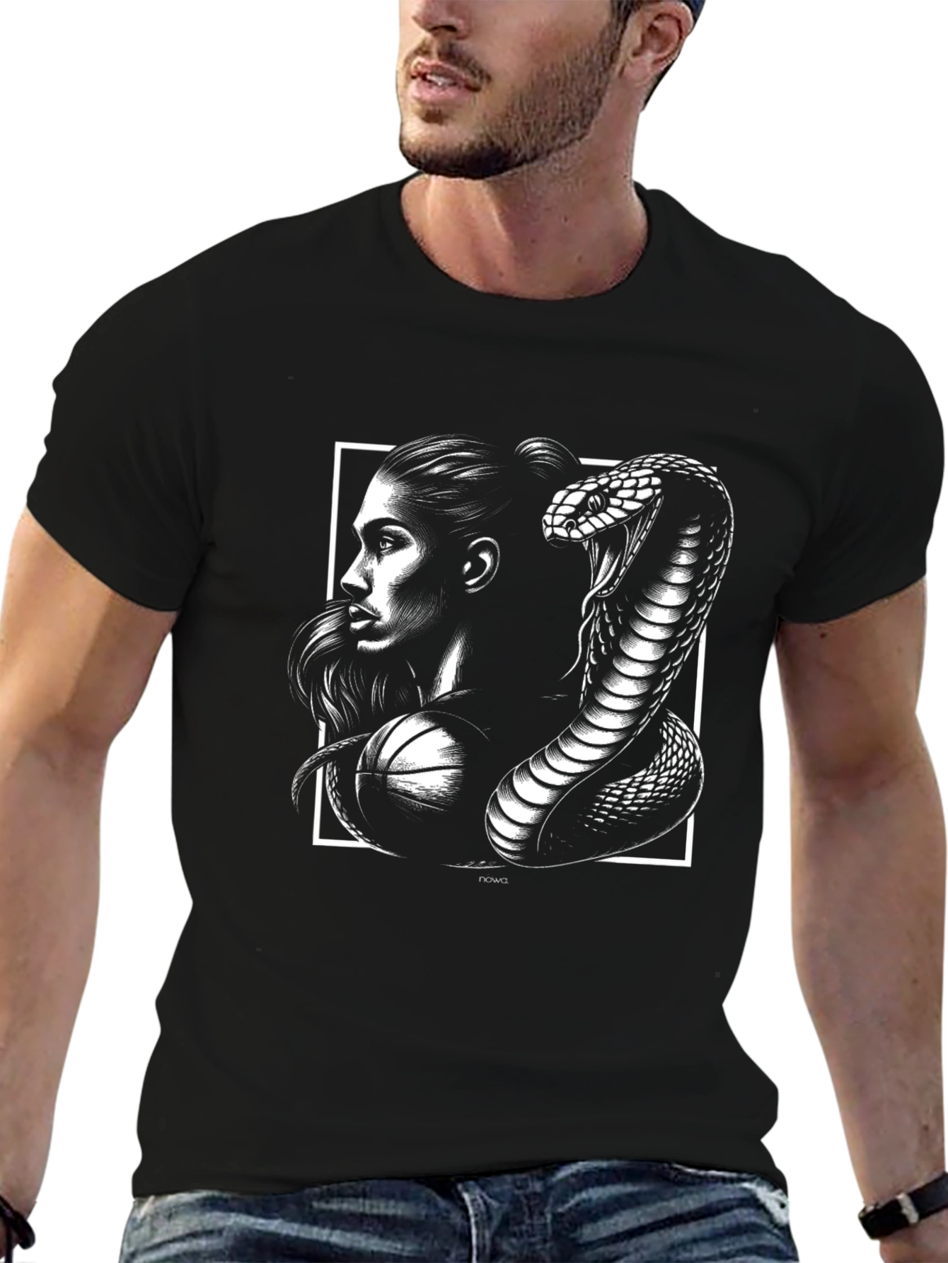 Kobe Bryant Snake Graphic T-Shirt - Black