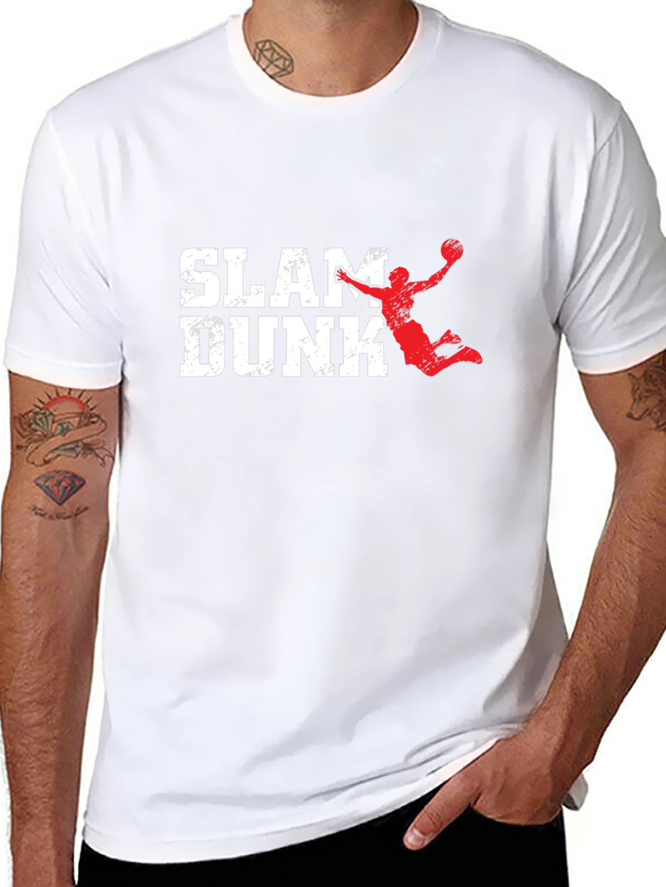 Slam Dunk Graphic Print Mens T-Shirt