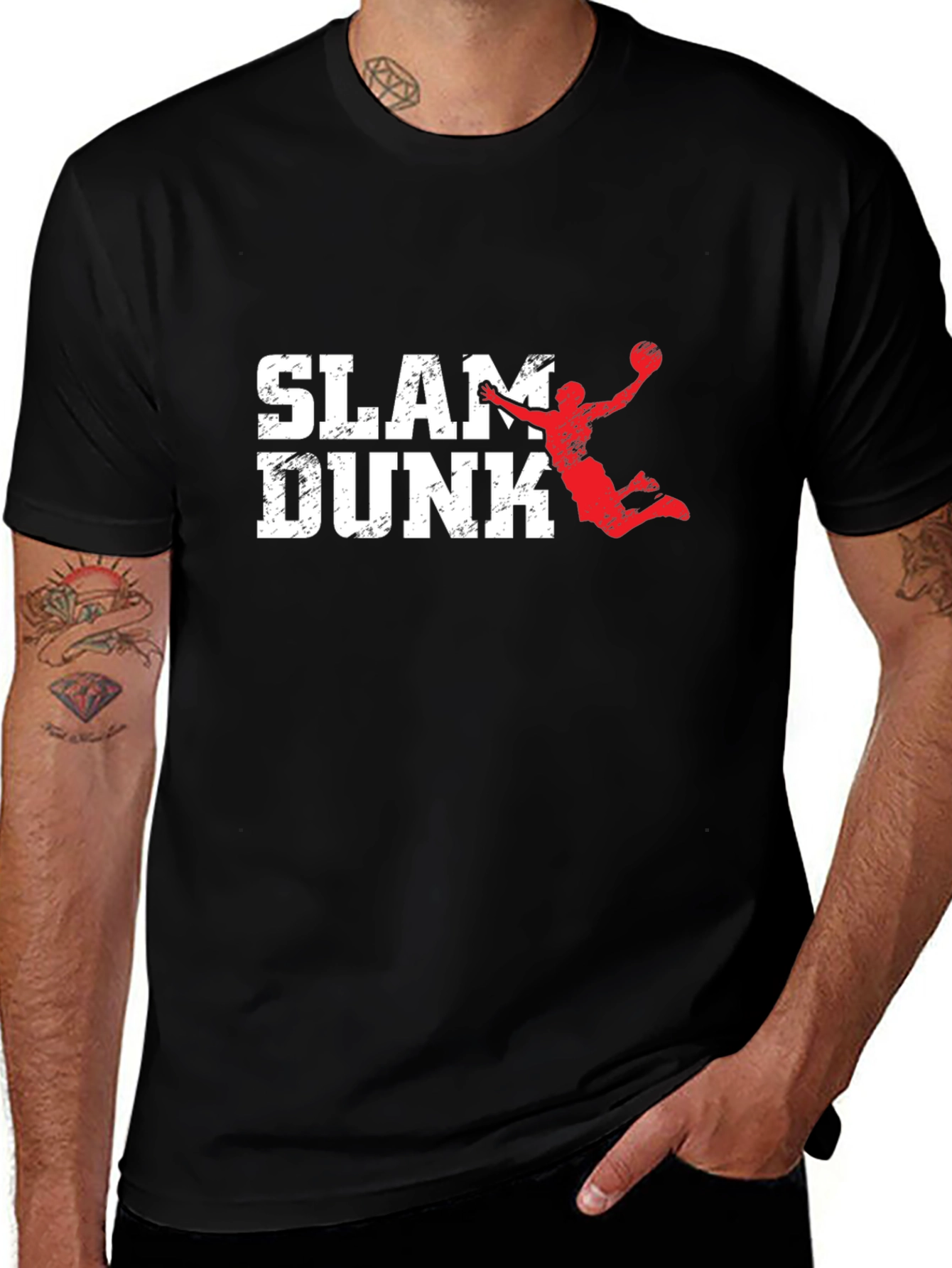 Slam Dunk Graphic Print Mens T-Shirt