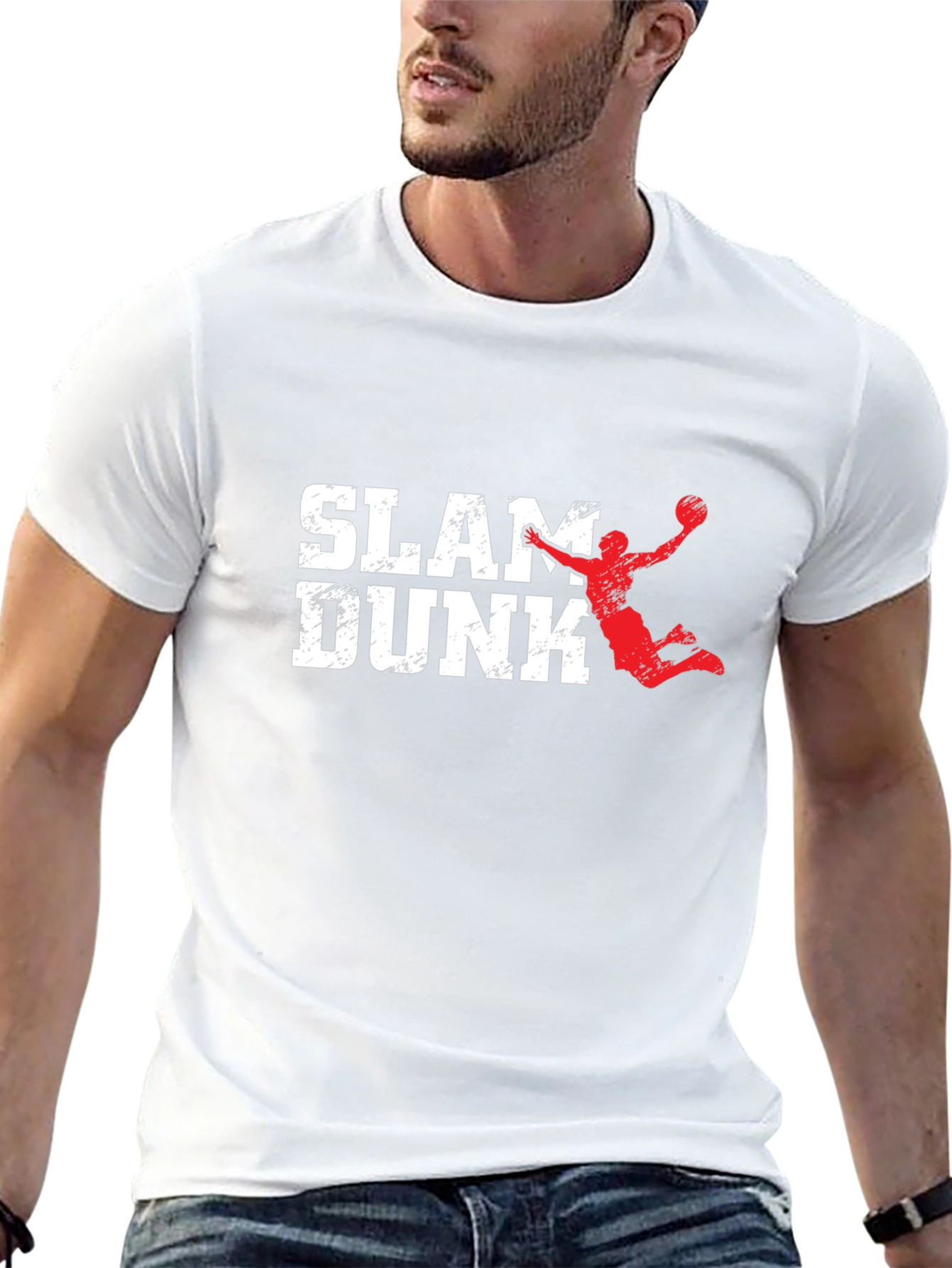 Slam Dunk Graphic Print Mens T-Shirt