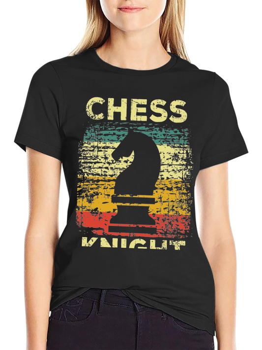 Chess Knight Vintage Style T-Shirt