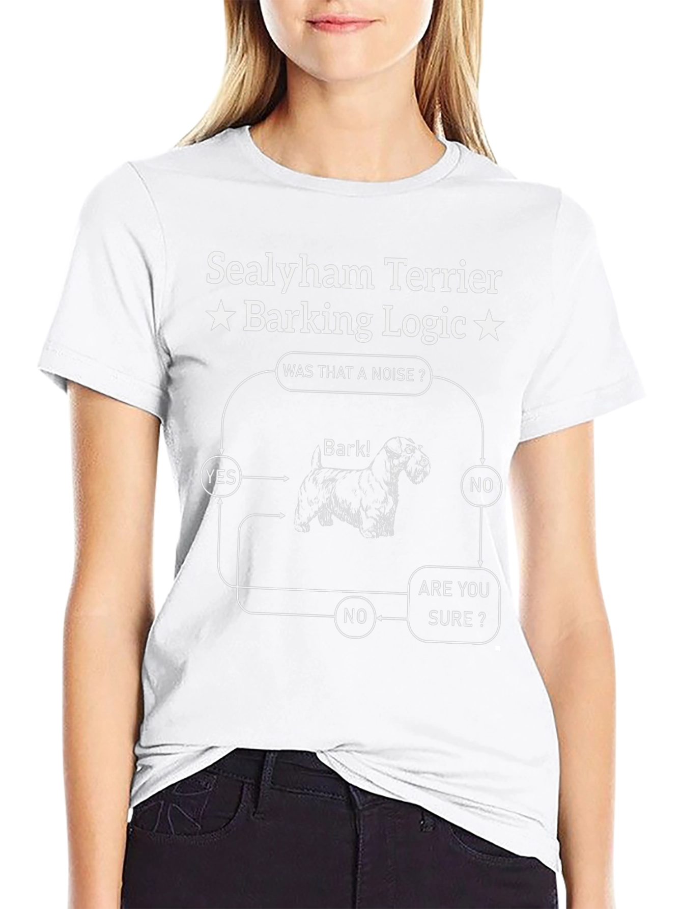 Sealyham Terrier Barking Logic T-Shirt