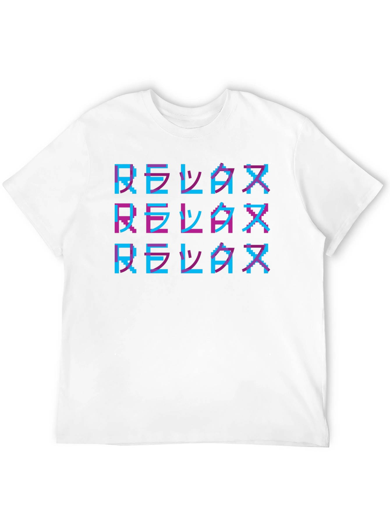 Relax Retro Pixel Art T-Shirt