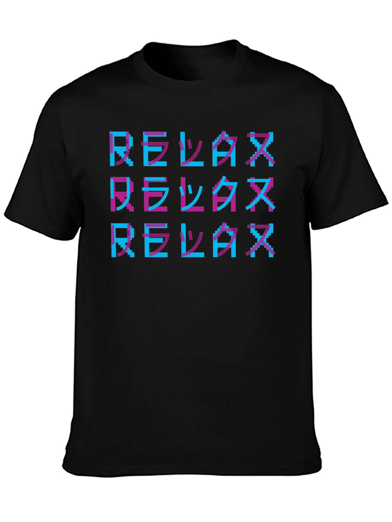 Relax Retro Pixel Art T-Shirt