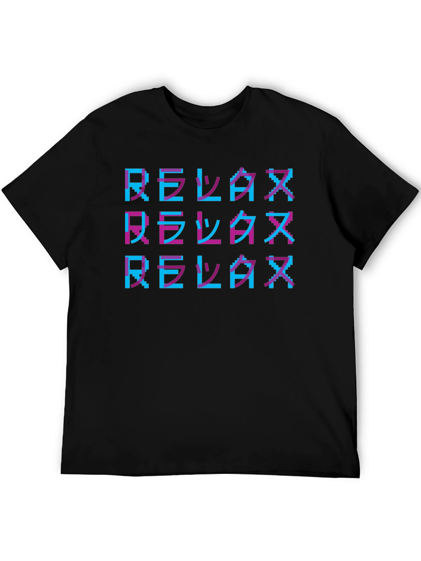 Relax Retro Pixel Art T-Shirt