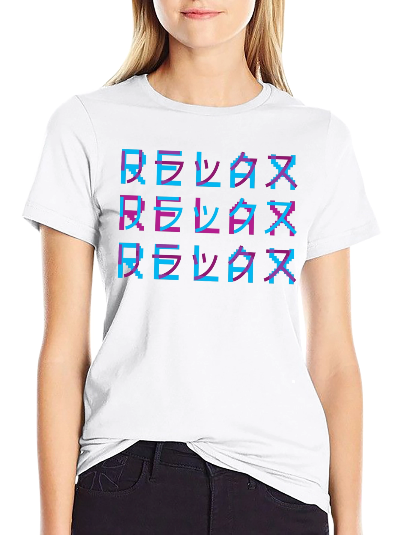 Relax Retro Pixel Art T-Shirt