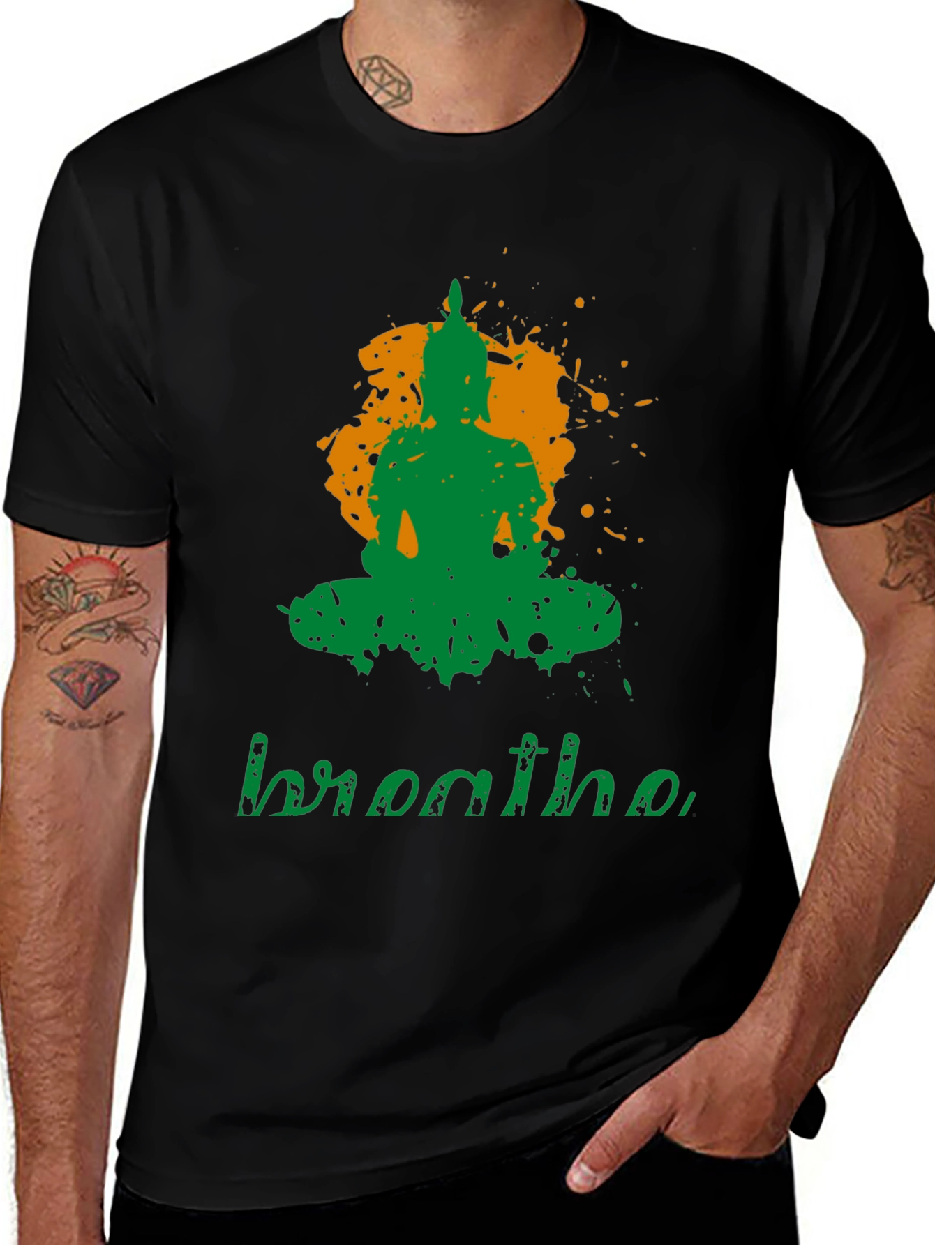 Breathe Buddha Graphic T-Shirt - Meditate in Style