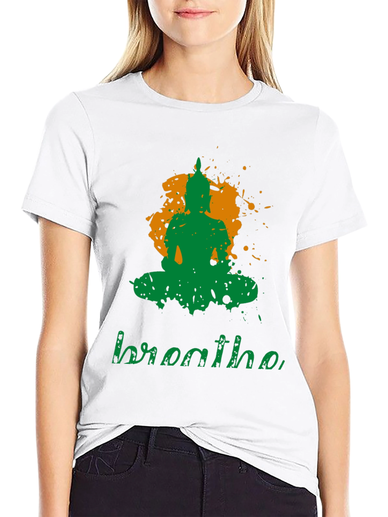 Breathe Buddha Graphic T-Shirt - Meditate in Style