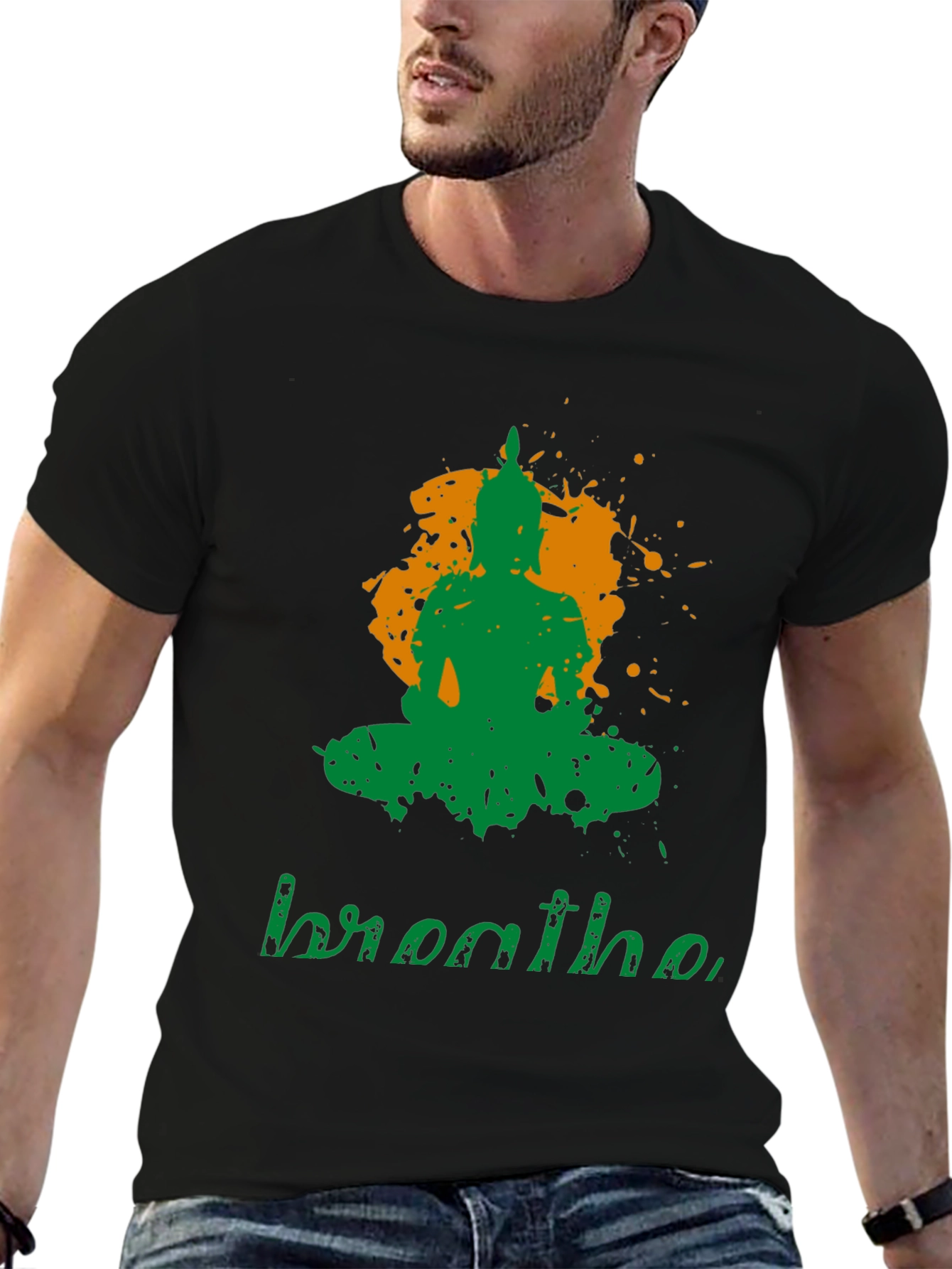Breathe Buddha Graphic T-Shirt - Meditate in Style