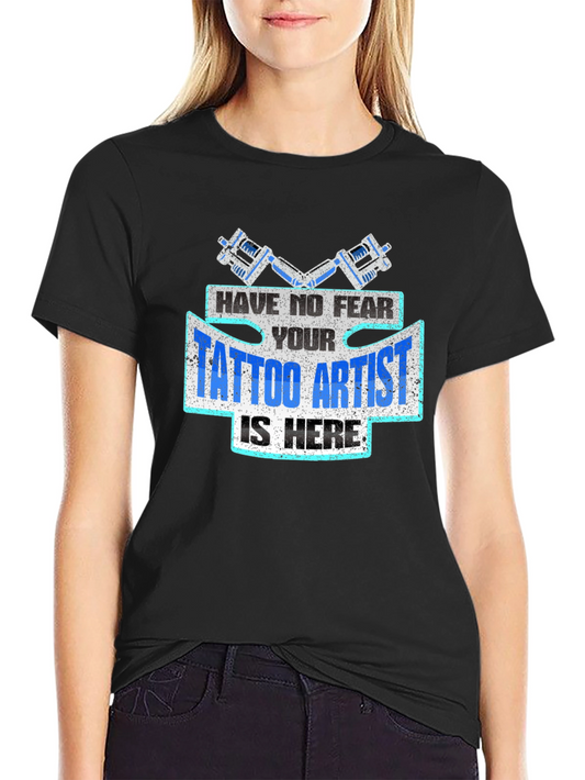 Tattoo Artist T-Shirt - Black Cotton Graphic Tee