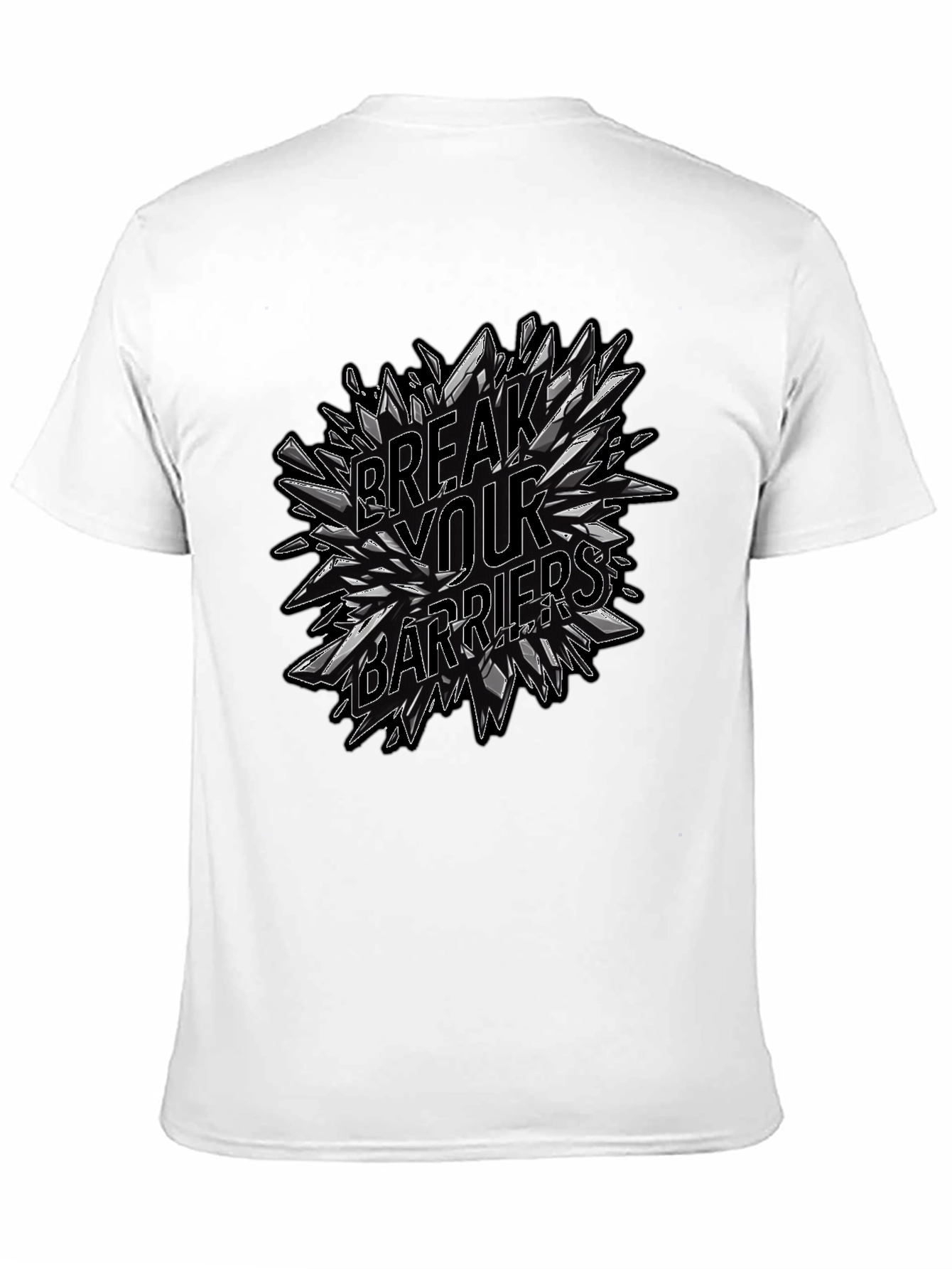 Break Your Barriers Graphic Black Tee