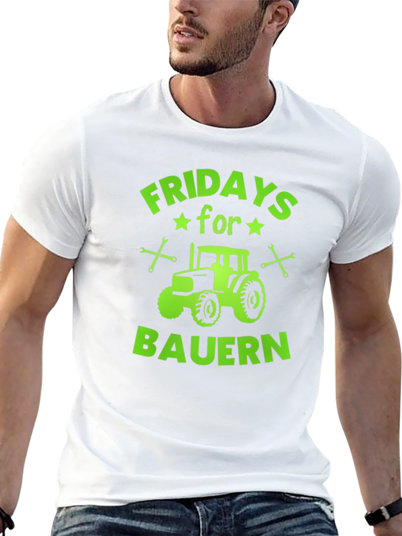 Fridays for Bauern Tractor Graphic T-Shirt