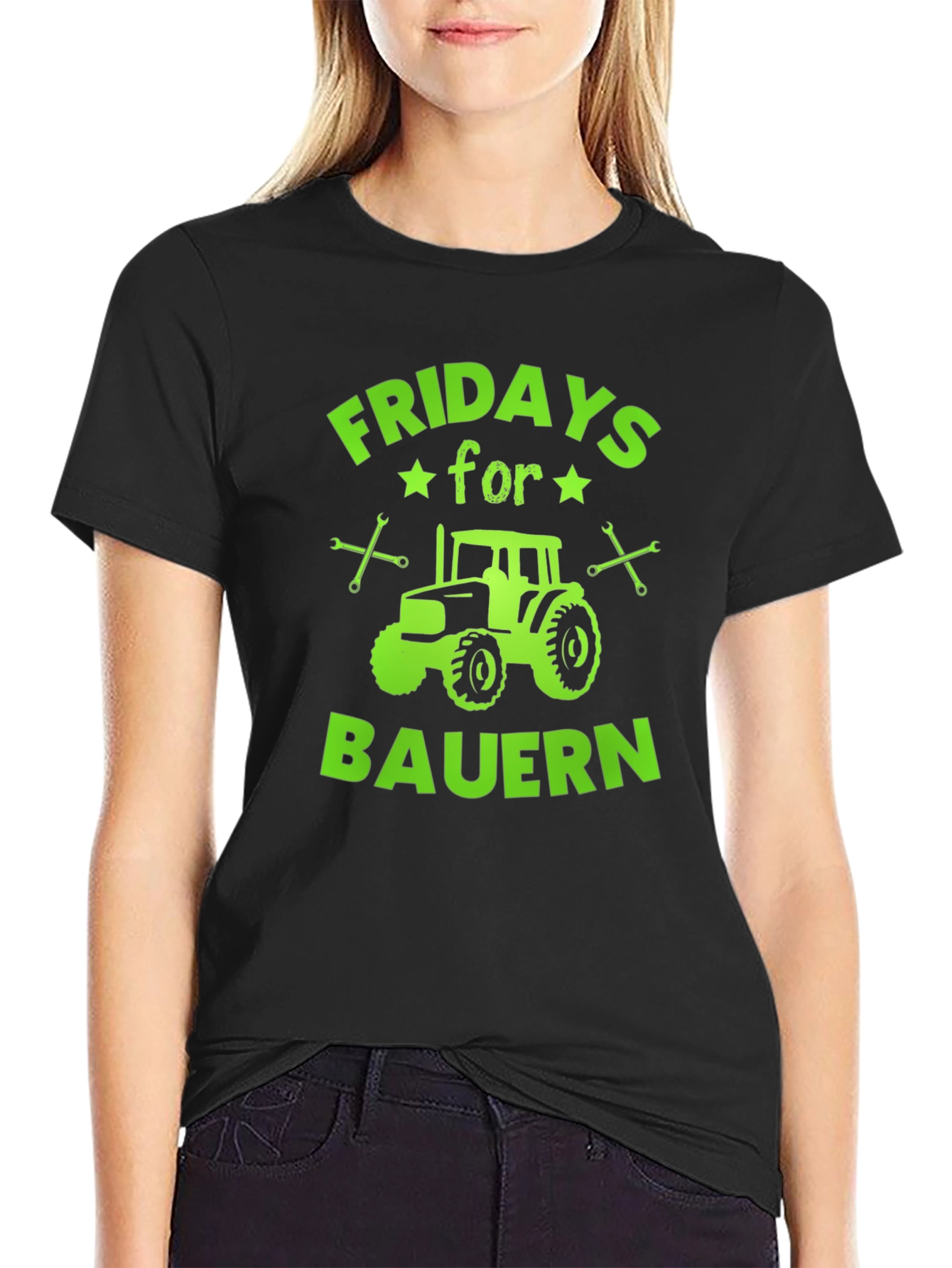 Fridays for Bauern Tractor Graphic T-Shirt