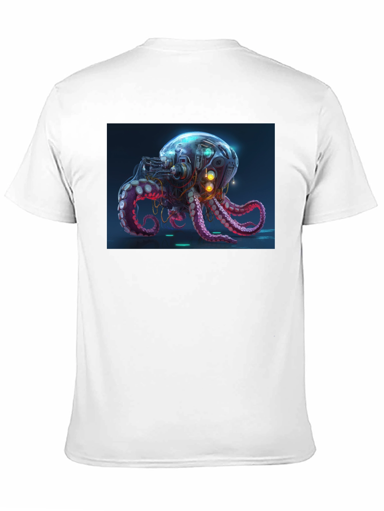 Cyberpunk Octopus Graphic Tee - Black