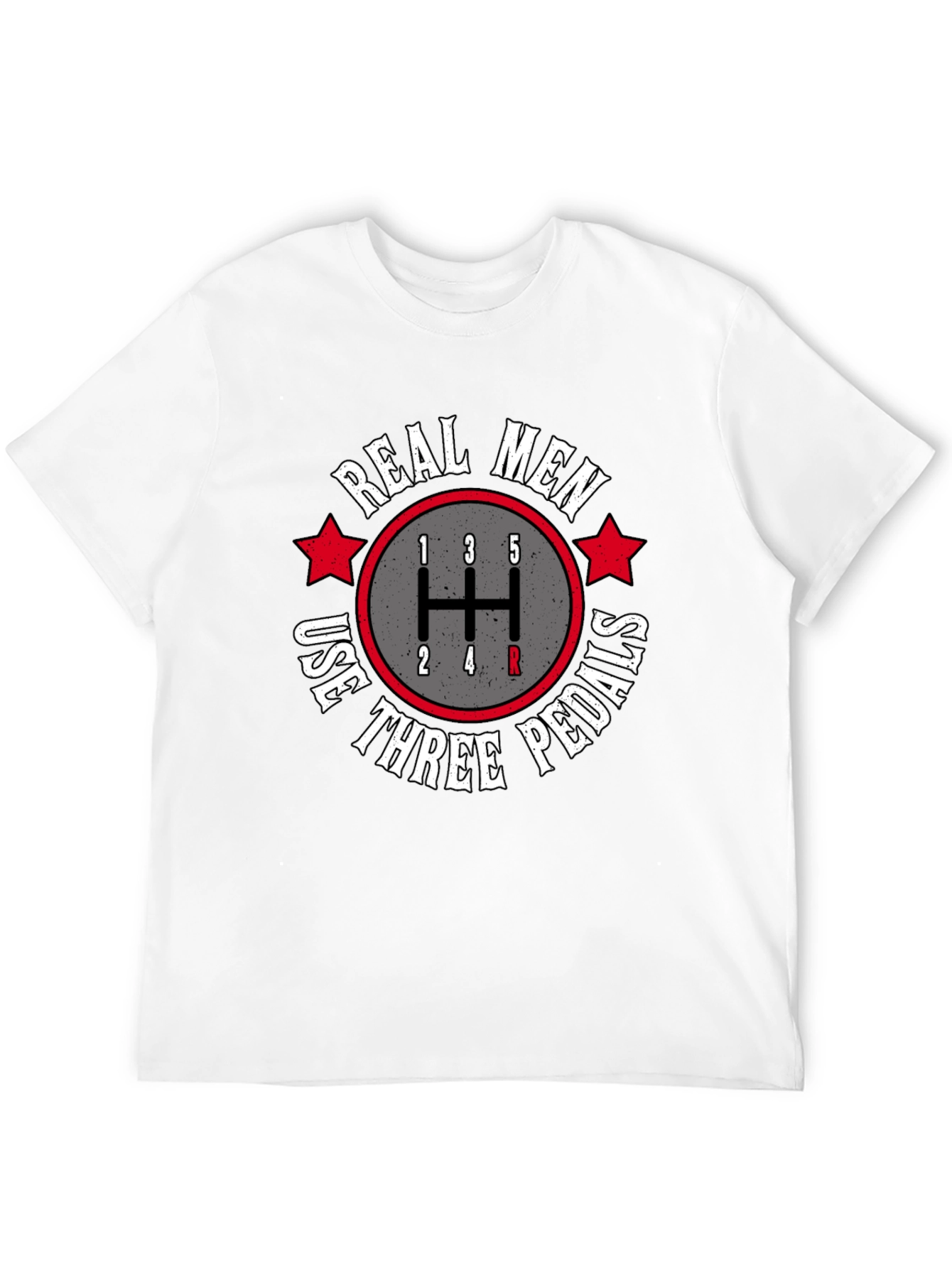 Real Men Three Pedals Graphic Tee - Manual Transmission