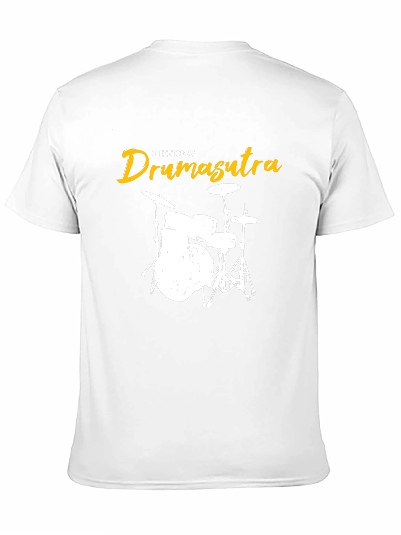 I Know Drum-asutra Mens Black Graphic T-Shirt