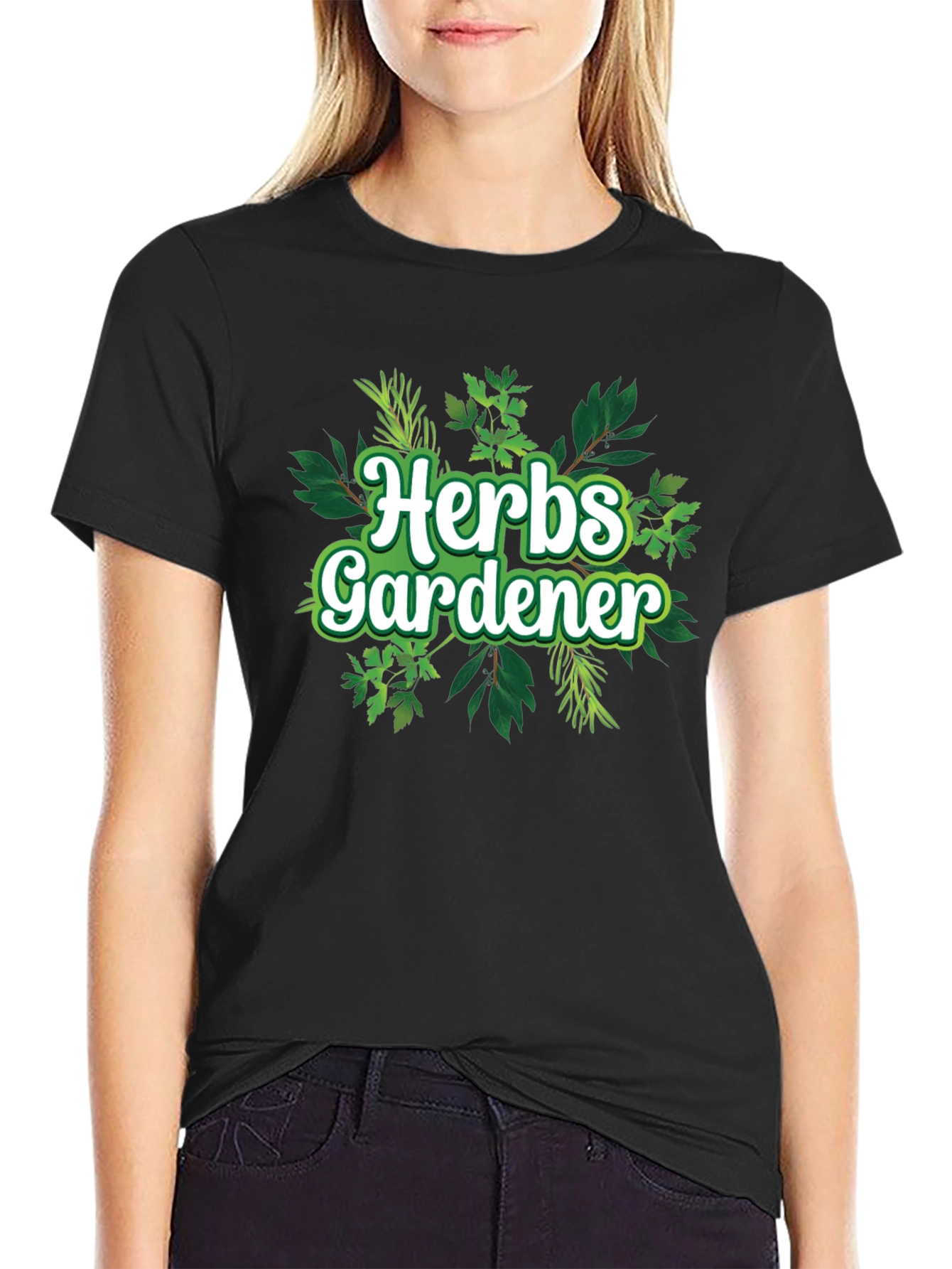 Herbs Gardener Graphic Tee - Black