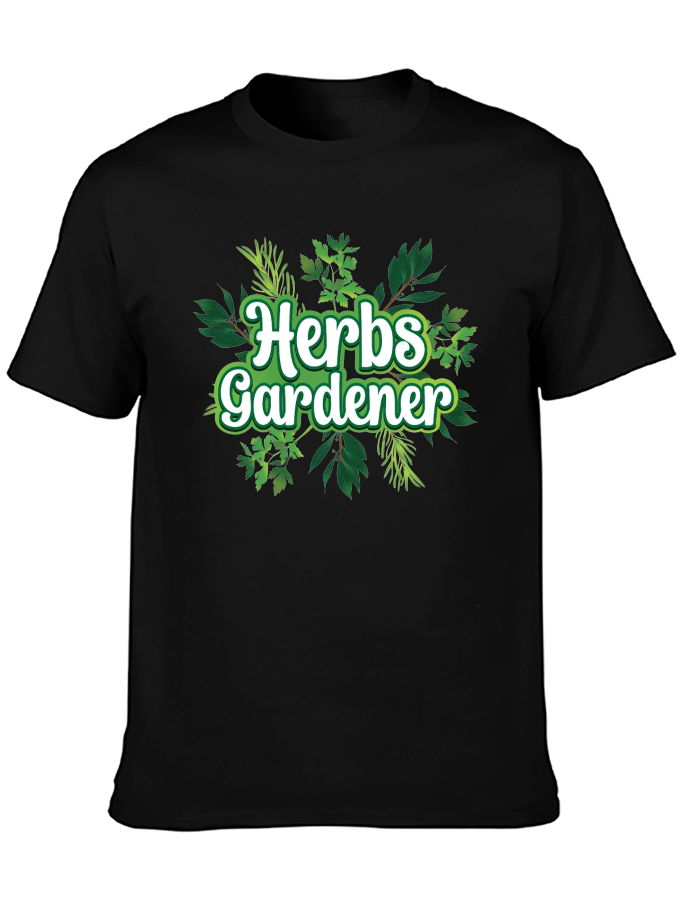 Herbs Gardener Graphic Tee - Black