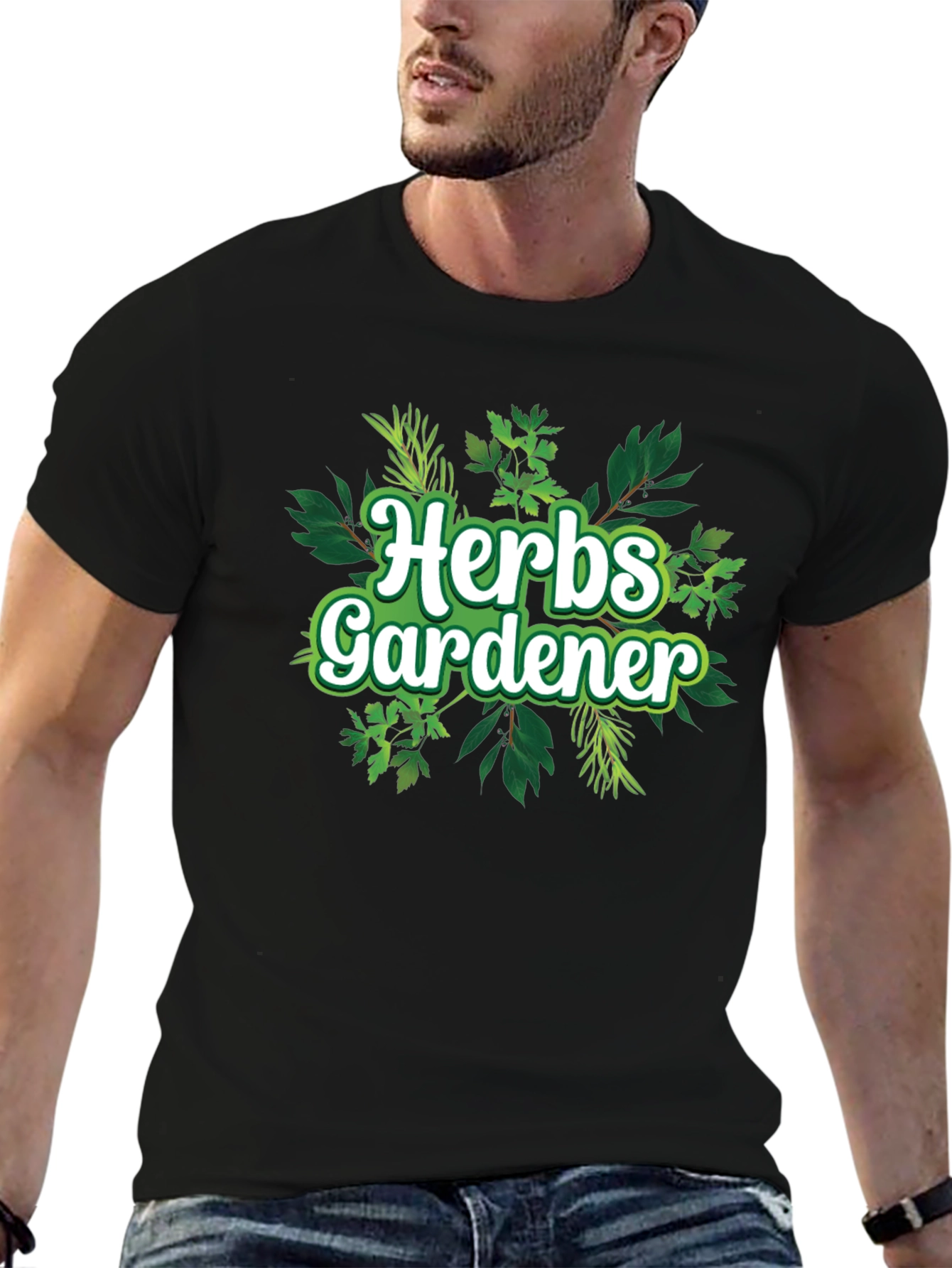 Herbs Gardener Graphic Tee - Black