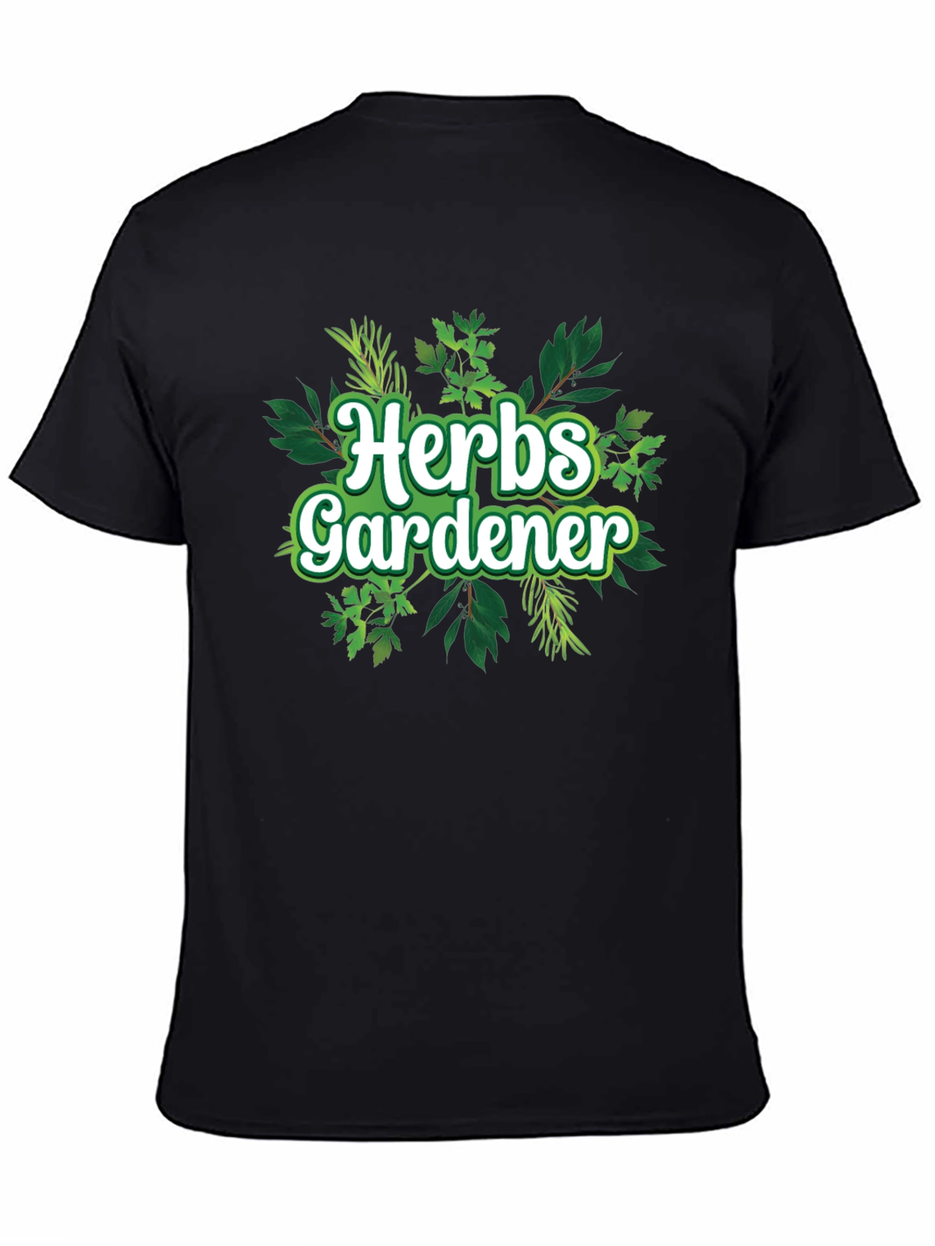 Herbs Gardener Graphic Tee - Black