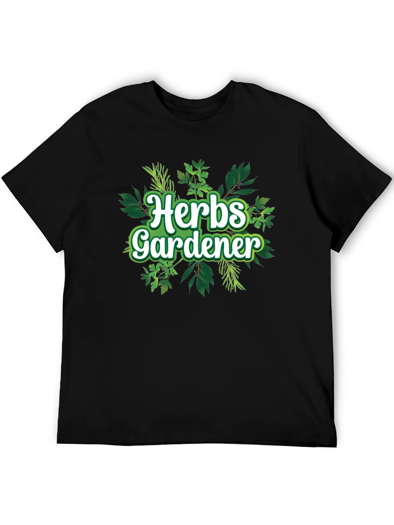 Herbs Gardener Graphic Tee - Black