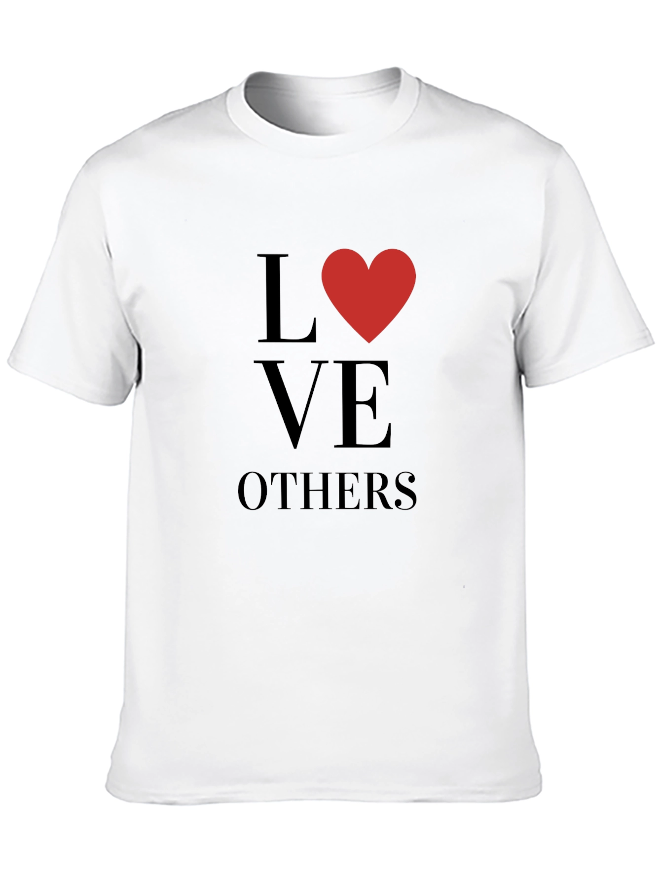 Love Others Graphic Print Black Tee