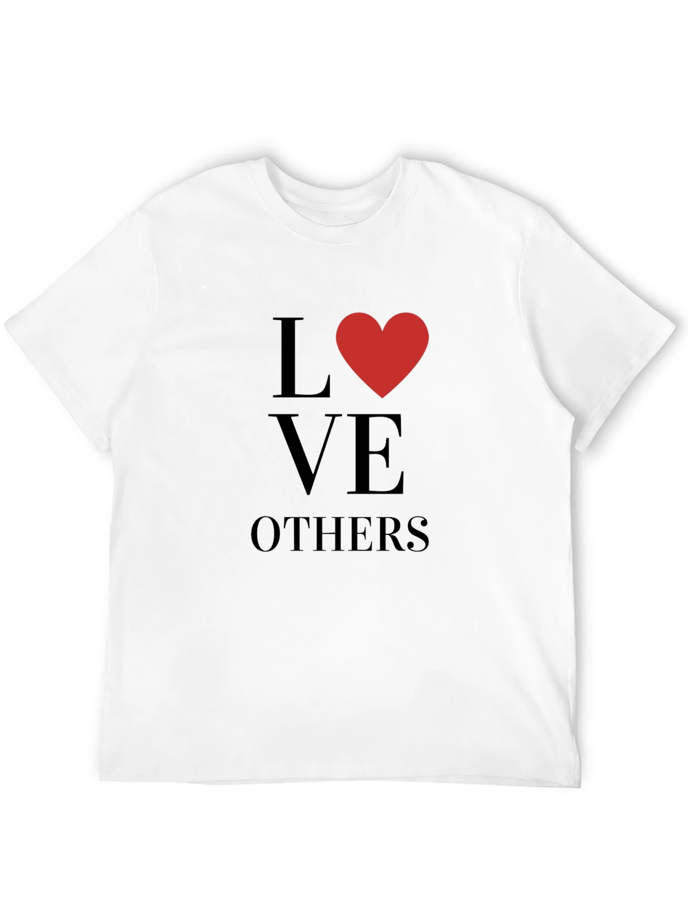Love Others Graphic Print Black Tee