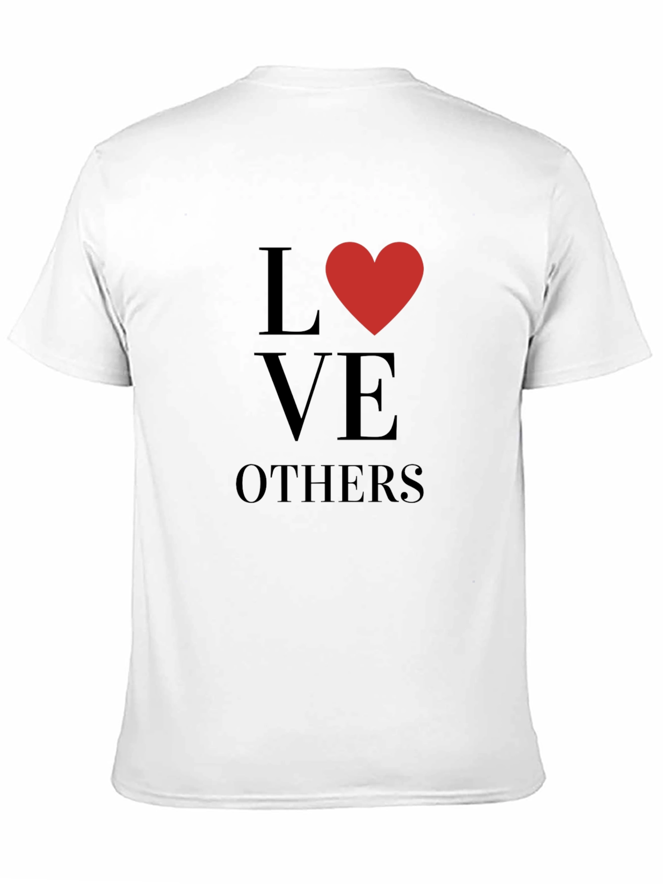 Love Others Graphic Print Black Tee