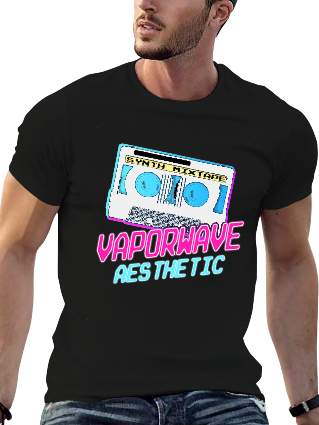 Vaporwave Aesthetic Synth Mixtape T-Shirt
