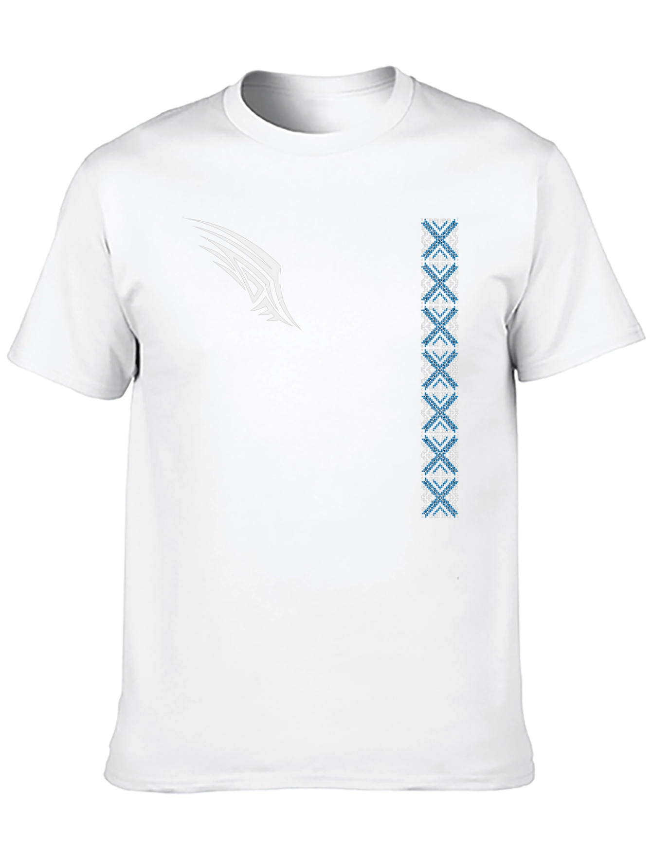 Tribal Design Black T-Shirt