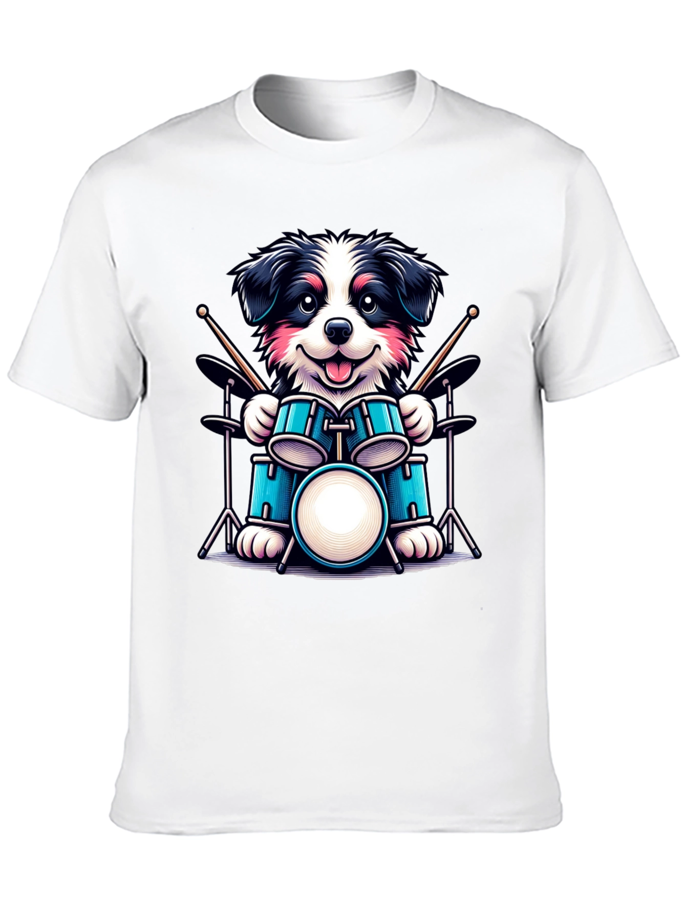 Dog Drummer T-Shirt - Musical Canine