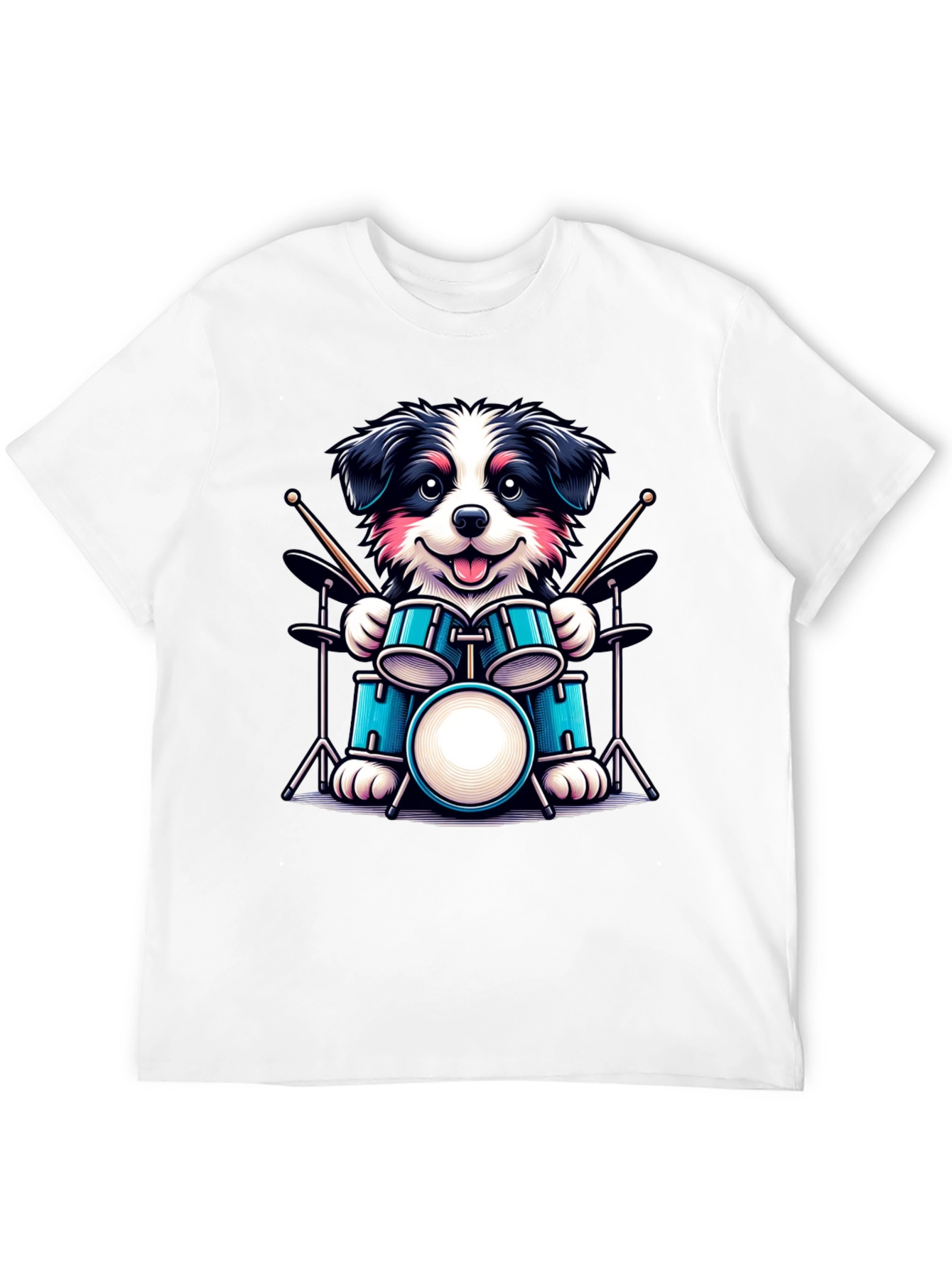 Dog Drummer T-Shirt - Musical Canine