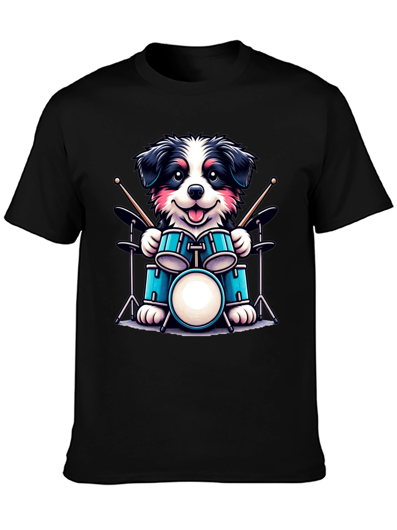Dog Drummer T-Shirt - Musical Canine