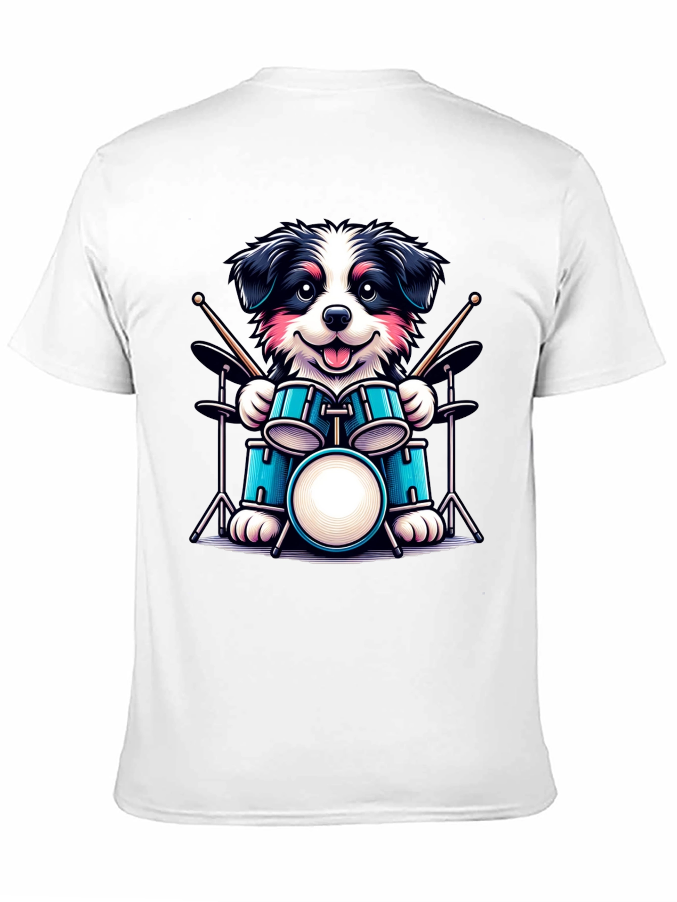 Dog Drummer T-Shirt - Musical Canine
