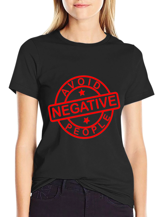 Avoid Negative People Black T-Shirt