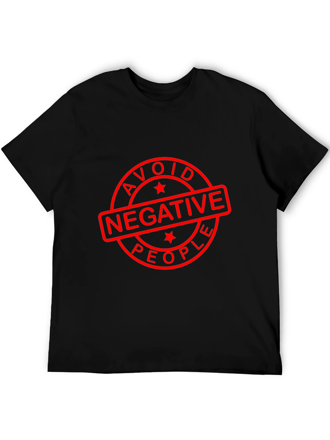 Avoid Negative People Black T-Shirt