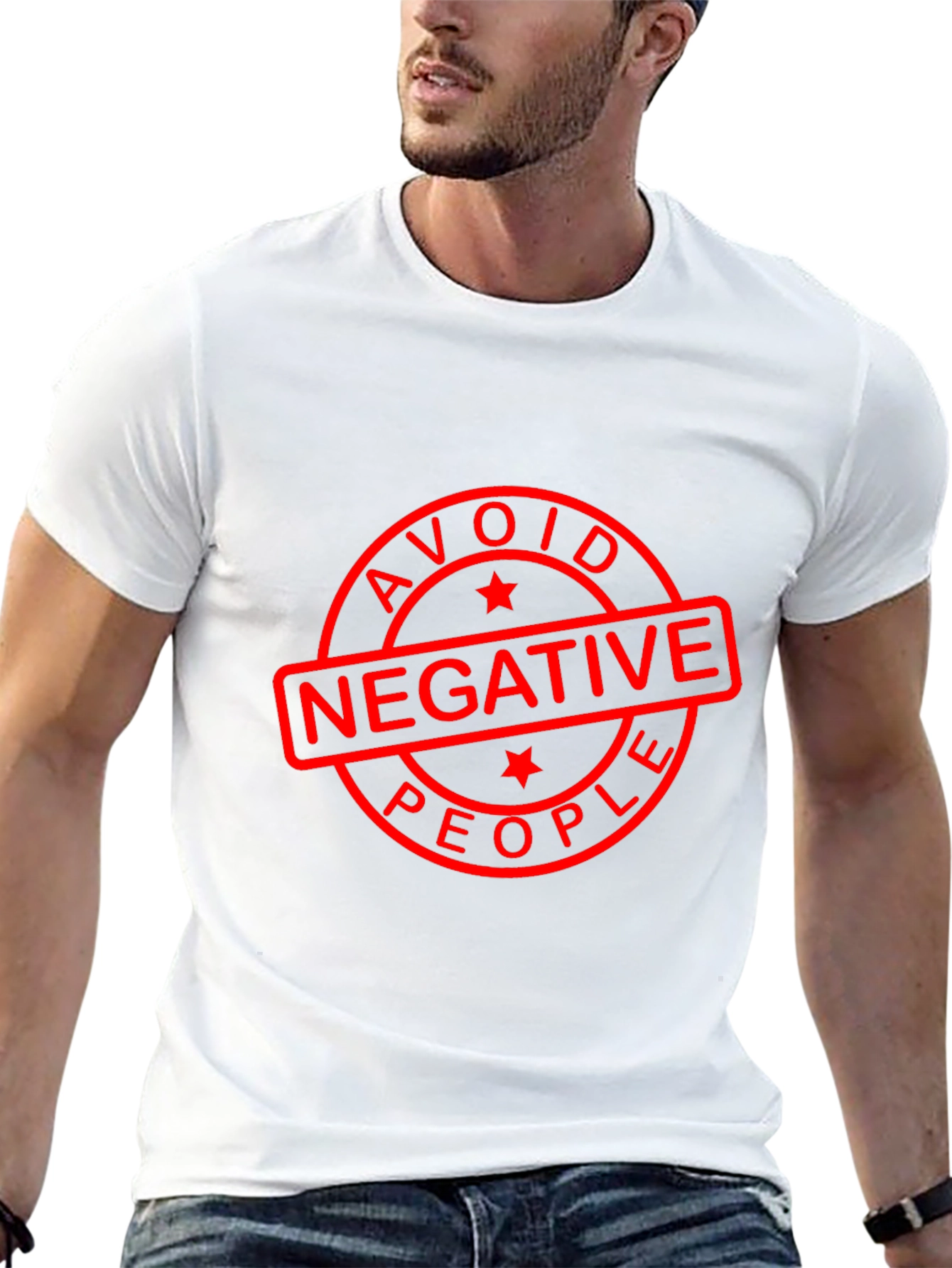 Avoid Negative People Black T-Shirt