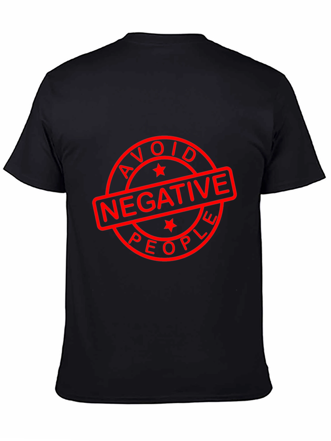 Avoid Negative People Black T-Shirt