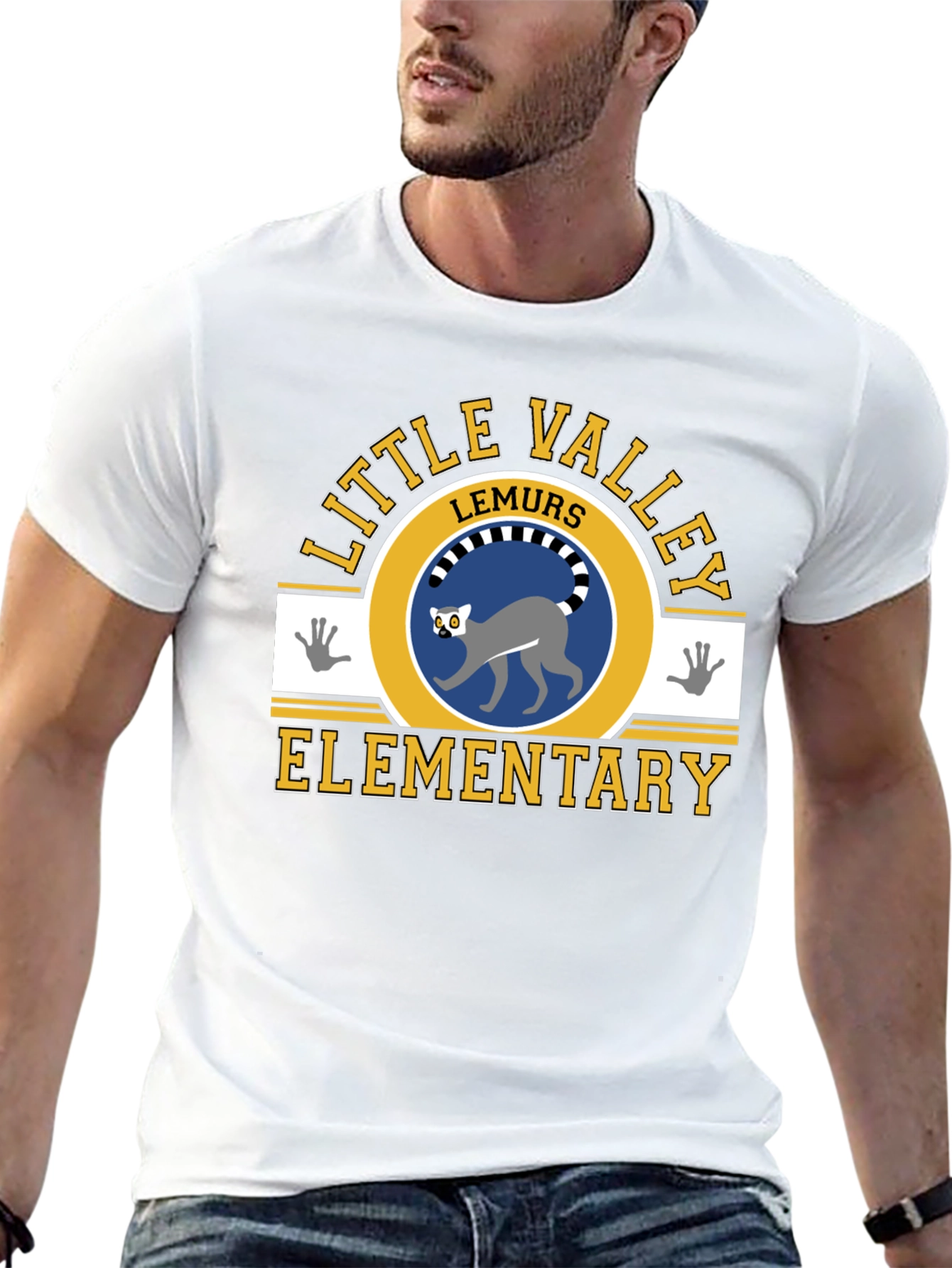 Little Valley Lemurs Elementary Black T-Shirt
